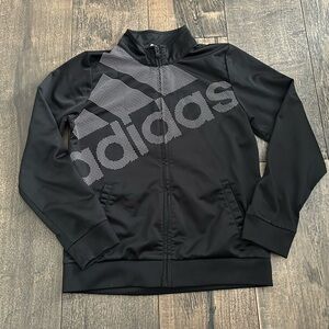 Boy’s Adidas Classic Black Polyester Jacket size XL‎ / 16